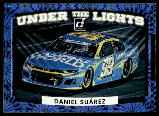 Daniel Suarez 2022 Panini Donruss Racing Under the Lights Front of Card