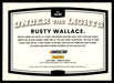 Rusty Wallace 2022 Panini Donruss Racing Under the Lights Back of Card