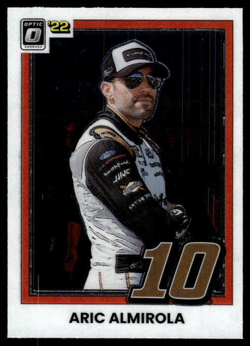 Aric Almirola 2022 Panini Donruss Racing Optic Retro 1981 Front of Card