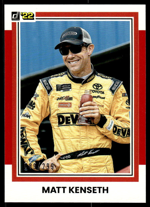 Matt Kenseth 2022 Panini Donruss Racing Red Retro 1981 Front of Card