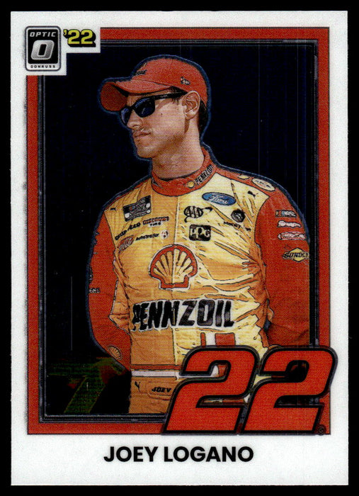 Joey Logano 2022 Panini Donruss Racing Optic Retro 1981 Front of Card