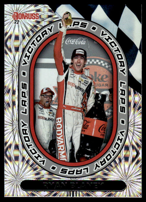 Ryan Blaney 2022 Panini Donruss Racing Victory Laps Front of Card