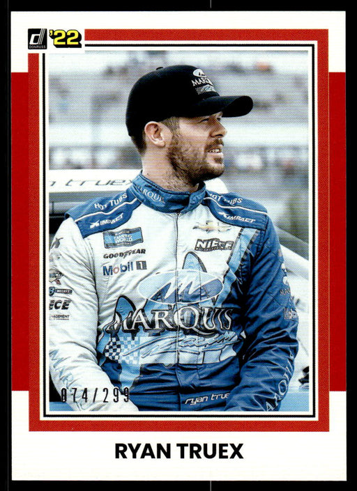 Ryan Truex 2022 Panini Donruss Racing Red Retro 1981 Front of Card