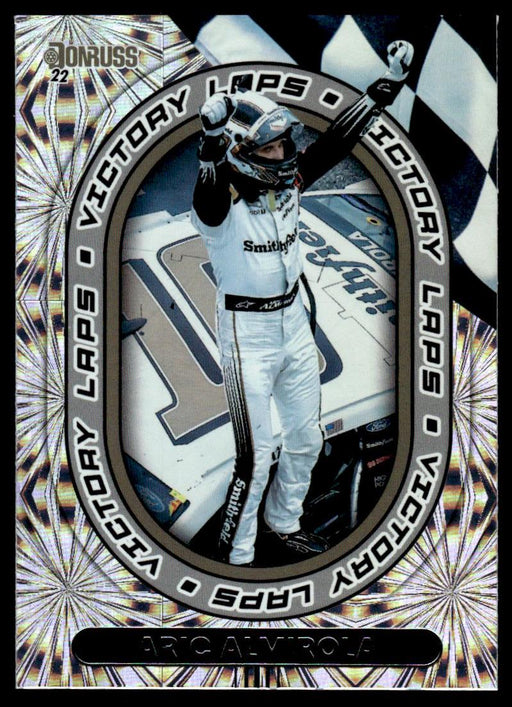 Aric Almirola 2022 Panini Donruss Racing Victory Laps Front of Card