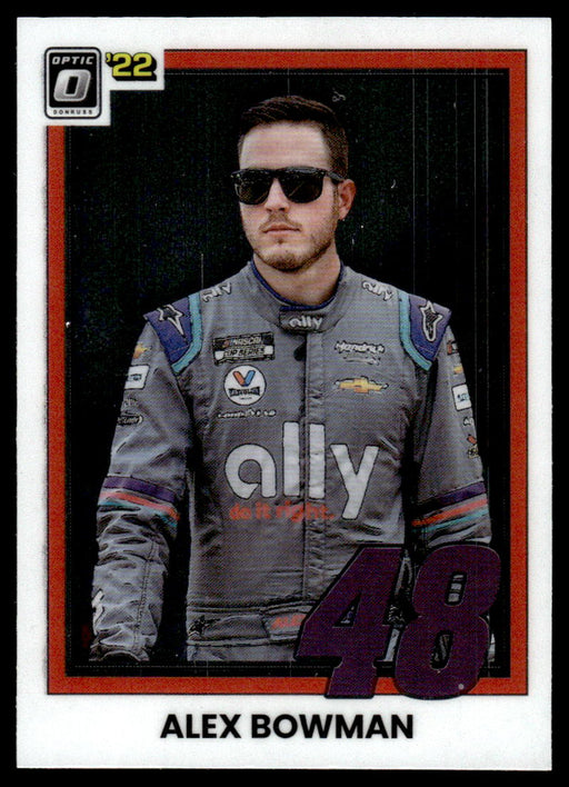 Alex Bowman 2022 Panini Donruss Racing Optic Retro 1981 Front of Card