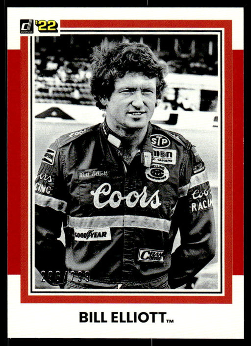Bill Elliott 2022 Panini Donruss Racing Red Retro 1981 Front of Card