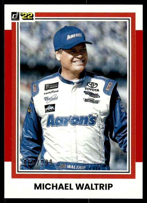 Michael Waltrip 2022 Panini Donruss Racing Red Retro 1981 Front of Card