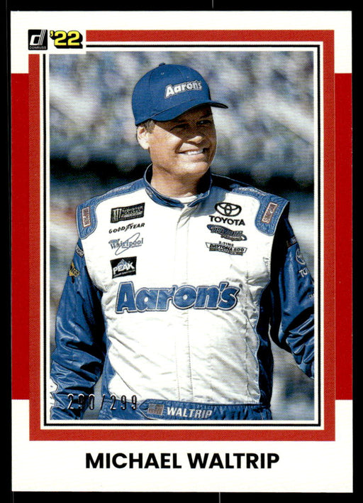 Michael Waltrip 2022 Panini Donruss Racing Red Retro 1981 Front of Card