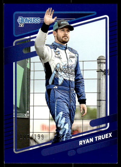 Ryan Truex 2022 Panini Donruss Racing Blue Front of Card