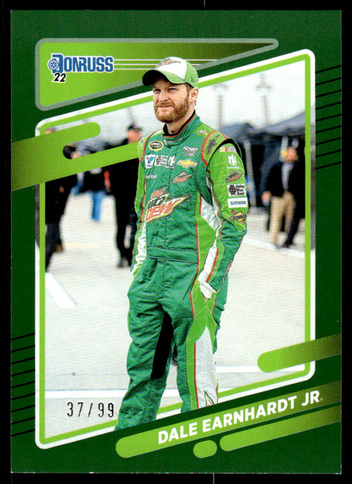 Dale Earnhardt Jr. 2022 Panini Donruss Racing Green Front of Card