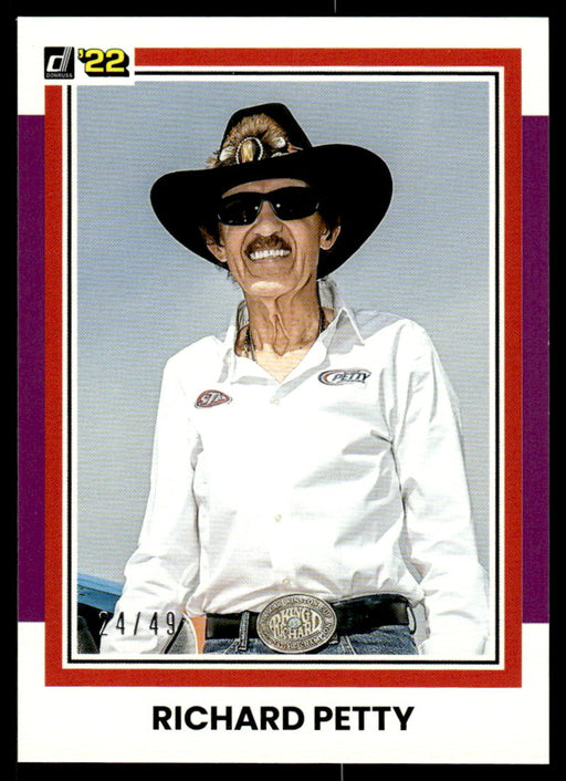 Richard Petty 2022 Panini Donruss Racing Purple Retro 1981 Front of Card