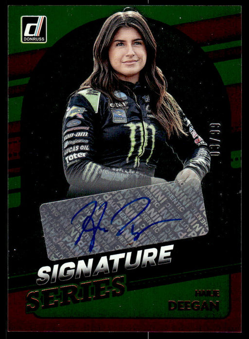 Hailie Deegan 2022 Panini Donruss Racing Front of Card