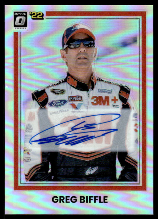 Greg Biffle 2022 Panini Donruss Racing Front of Card