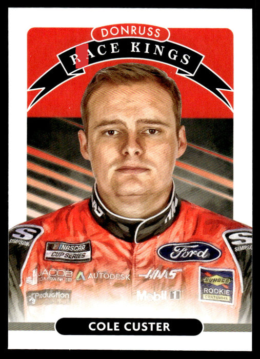 Cole Custer 2021 Panini Donruss Racing Base Front of Card