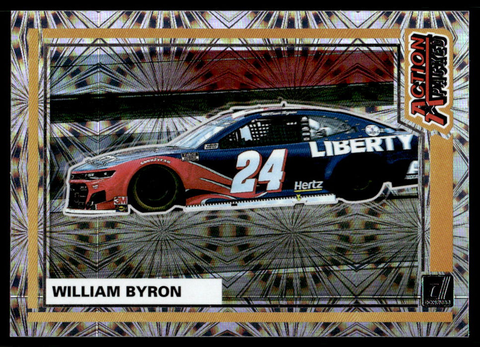 William Byron 2021 Panini Donruss Racing Action Packed Front of Card