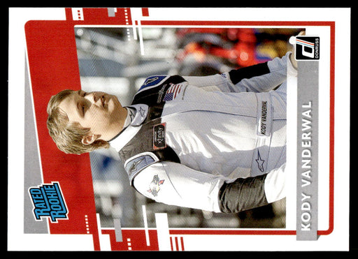 Kody Vanderwal 2021 Panini Donruss Racing Rated Rookie Front of Card