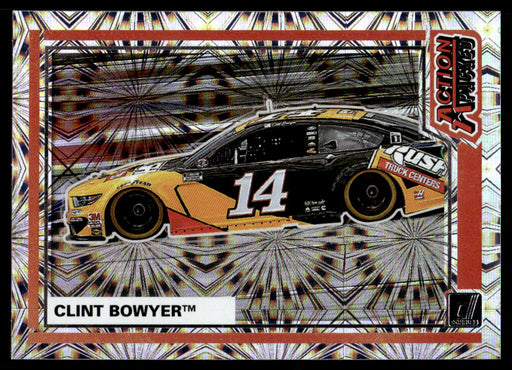 Clint Bowyer 2021 Panini Donruss Racing Action Packed Front of Card