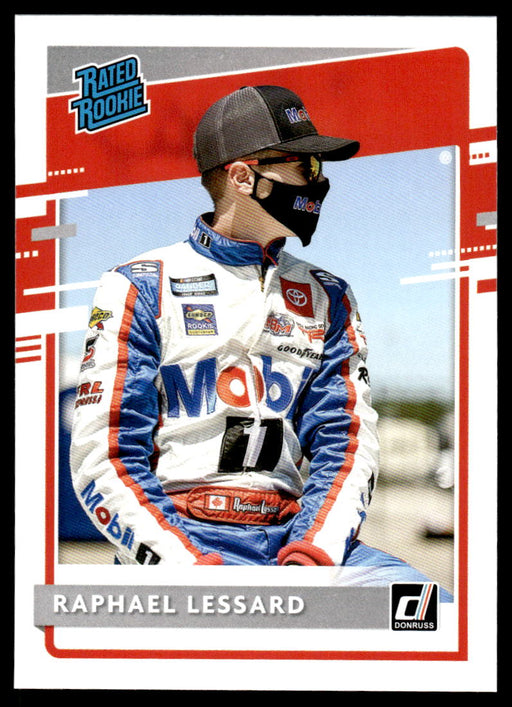 Raphael Lessard 2021 Panini Donruss Racing Rated Rookie Front of Card