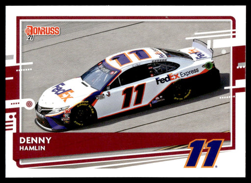 Denny Hamlin 2021 Panini Donruss Racing Base Front of Card