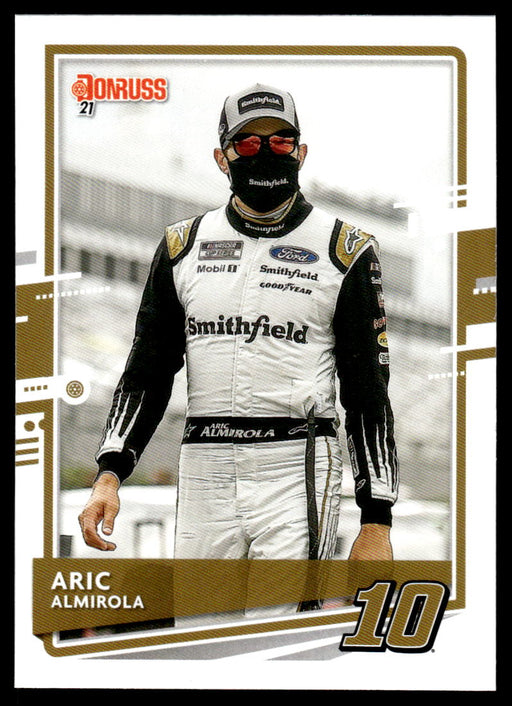 Aric Almirola 2021 Panini Donruss Racing Base Front of Card