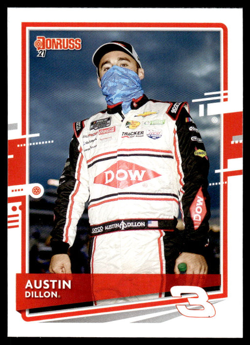 Austin Dillon 2021 Panini Donruss Racing Base Front of Card