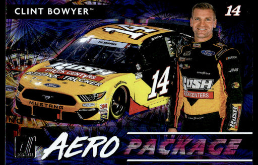 Clint Bowyer 2021 Panini Donruss Racing Aero Package Front of Card