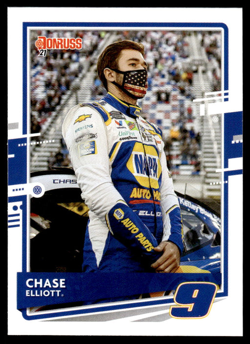 Chase Elliott 2021 Panini Donruss Racing Base Front of Card