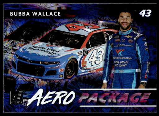 Bubba Wallace 2021 Panini Donruss Racing Aero Package Front of Card