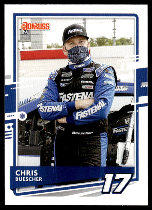 Chris Buescher 2021 Panini Donruss Racing Base Front of Card