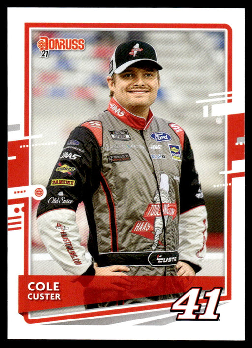 Cole Custer 2021 Panini Donruss Racing Base Front of Card