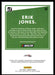 Erik Jones 2021 Panini Donruss Racing Base Back of Card