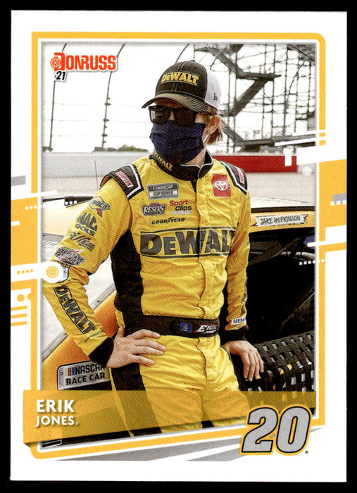 Erik Jones 2021 Panini Donruss Racing Base Front of Card