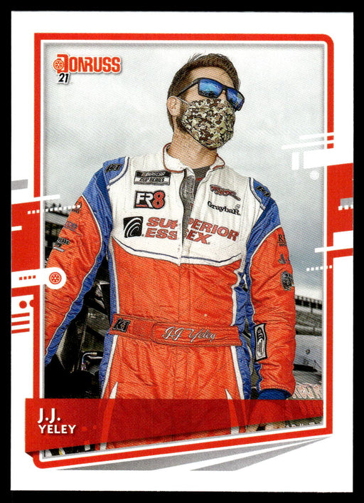 J.J. Yeley 2021 Panini Donruss Racing Base Front of Card