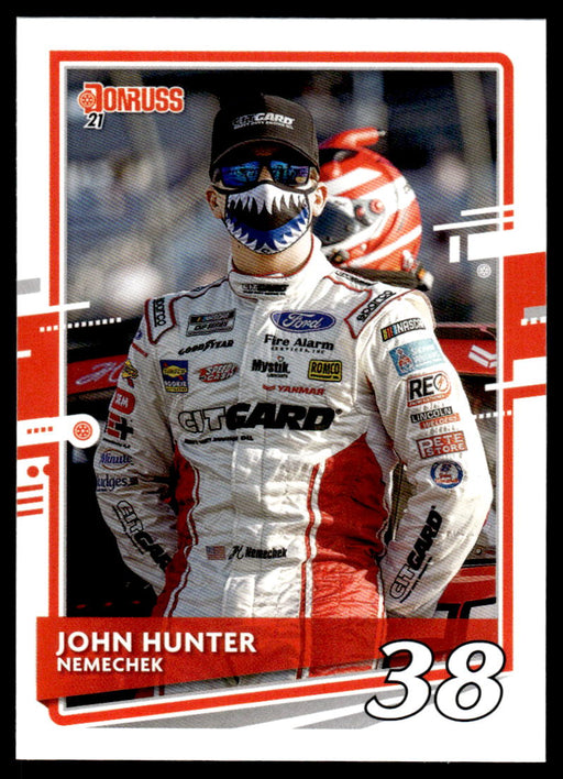 John Hunter Nemechek 2021 Panini Donruss Racing Base Front of Card