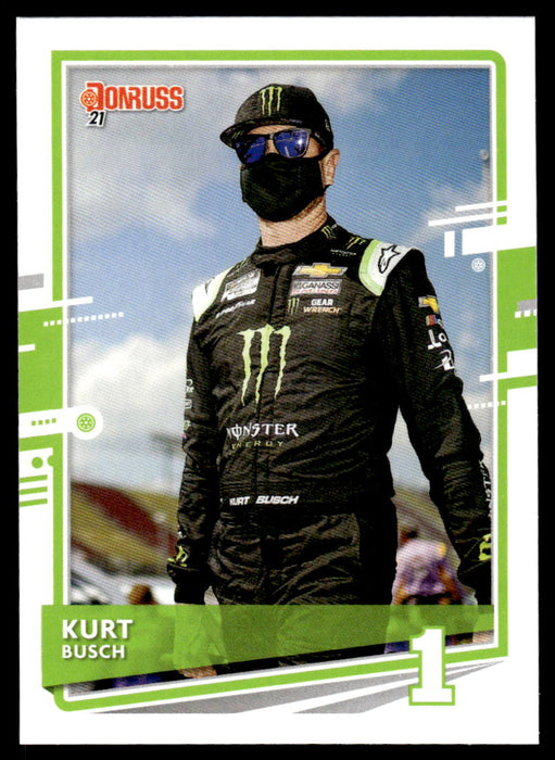 Kurt Busch 2021 Panini Donruss Racing Base Front of Card