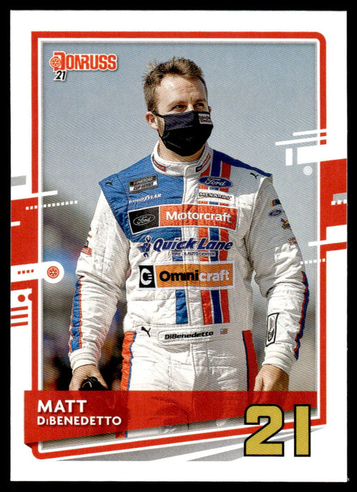 Matt DiBenedetto 2021 Panini Donruss Racing Base Front of Card