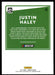 Justin Haley 2021 Panini Donruss Racing Optic Back of Card