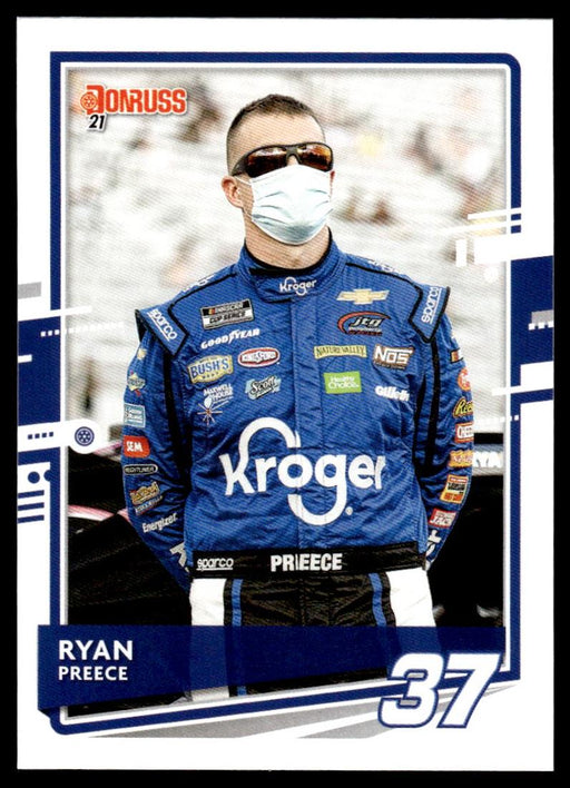 Ryan Preece 2021 Panini Donruss Racing Base Front of Card