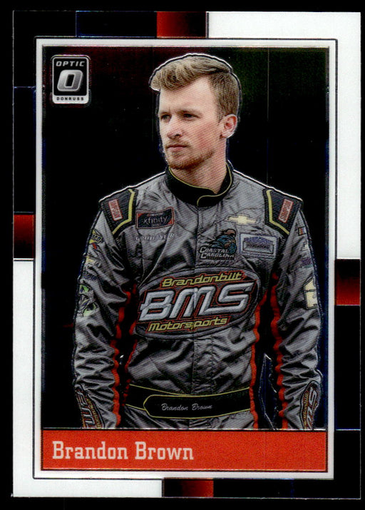 Brandon Brown 2021 Panini Donruss Racing Optic Front of Card