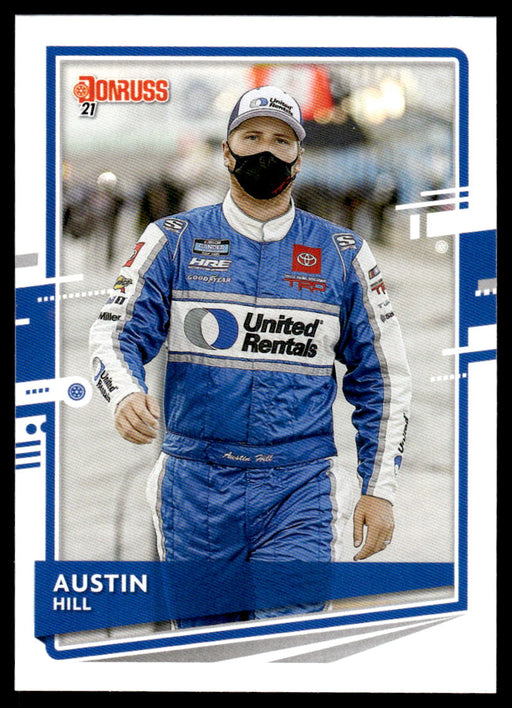 Austin Hill 2021 Panini Donruss Racing Base Front of Card