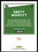 Brett Moffitt 2021 Panini Donruss Racing Base Back of Card