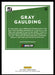 Gray Gaulding 2021 Panini Donruss Racing Base Back of Card