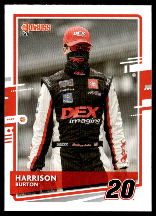 Harrison Burton 2021 Panini Donruss Racing Base Front of Card