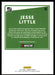 Jesse Little 2021 Panini Donruss Racing Base Back of Card