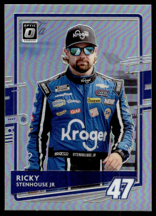 Ricky Stenhouse Jr. 2021 Panini Donruss Racing Optic Holo Front of Card