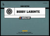 Bobby Labonte 2021 Panini Donruss Racing Optic Holo Back of Card