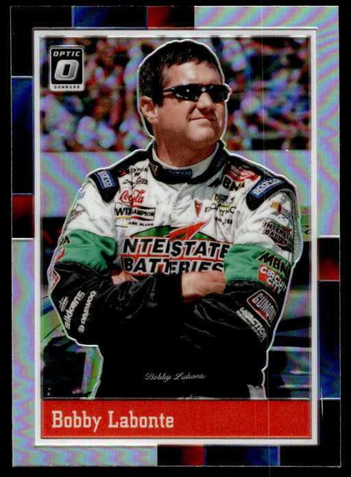 Bobby Labonte 2021 Panini Donruss Racing Optic Holo Front of Card