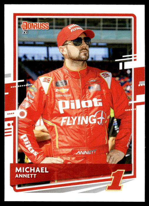 Michael Annett 2021 Panini Donruss Racing Base Front of Card