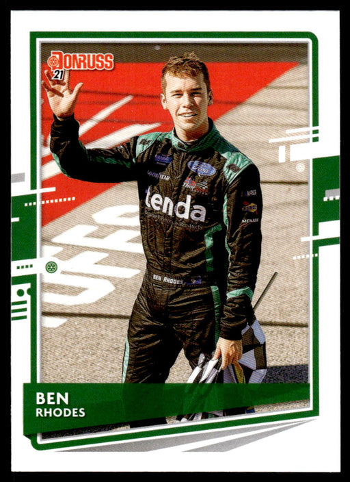 Ben Rhodes 2021 Panini Donruss Racing Base Front of Card