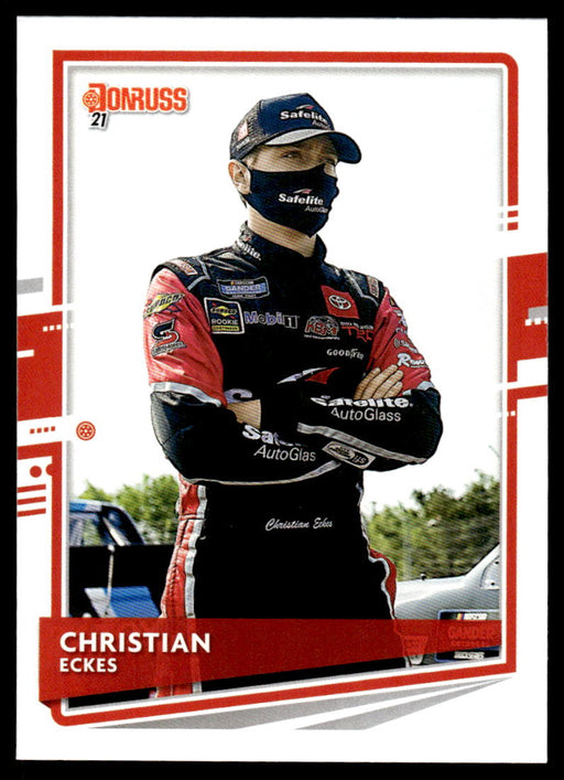 Christian Eckes 2021 Panini Donruss Racing Base Front of Card